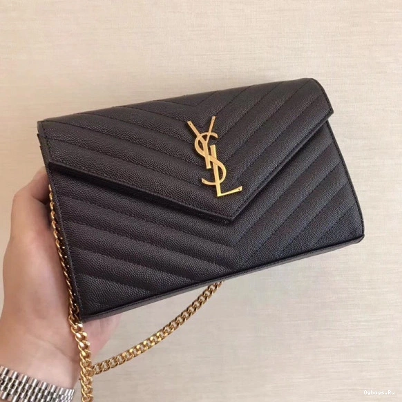 YSL CASSANDRE MATELASSÉ CHAIN WALLET 0815